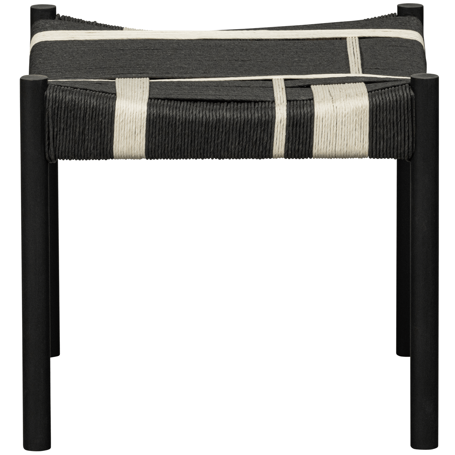 JESSY STOOL MANGO WOOD/CORD BLACK/WHITE - PARIS14A.RO