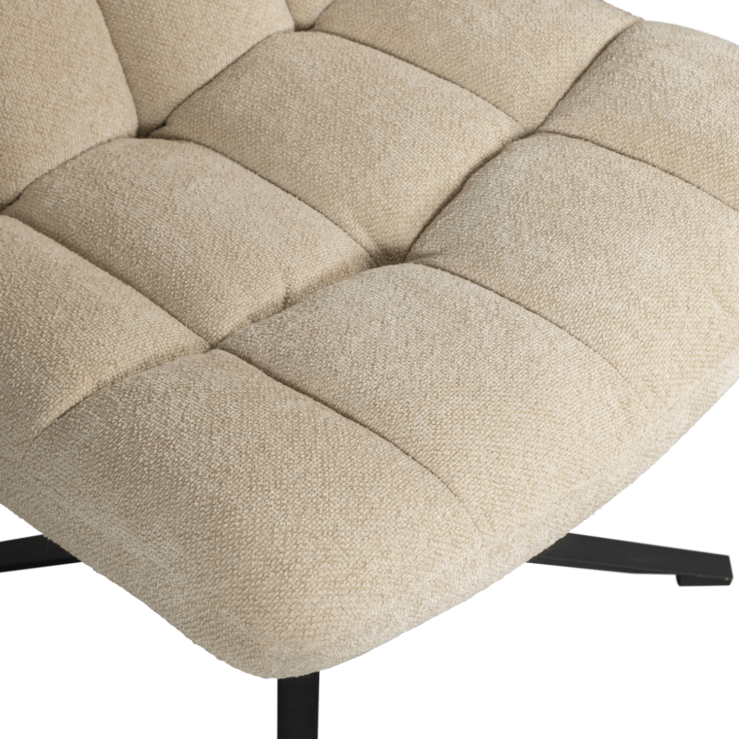 JOB SWIVEL ARMCHAIR BOUCLÉ SAND - PARIS14A.RO