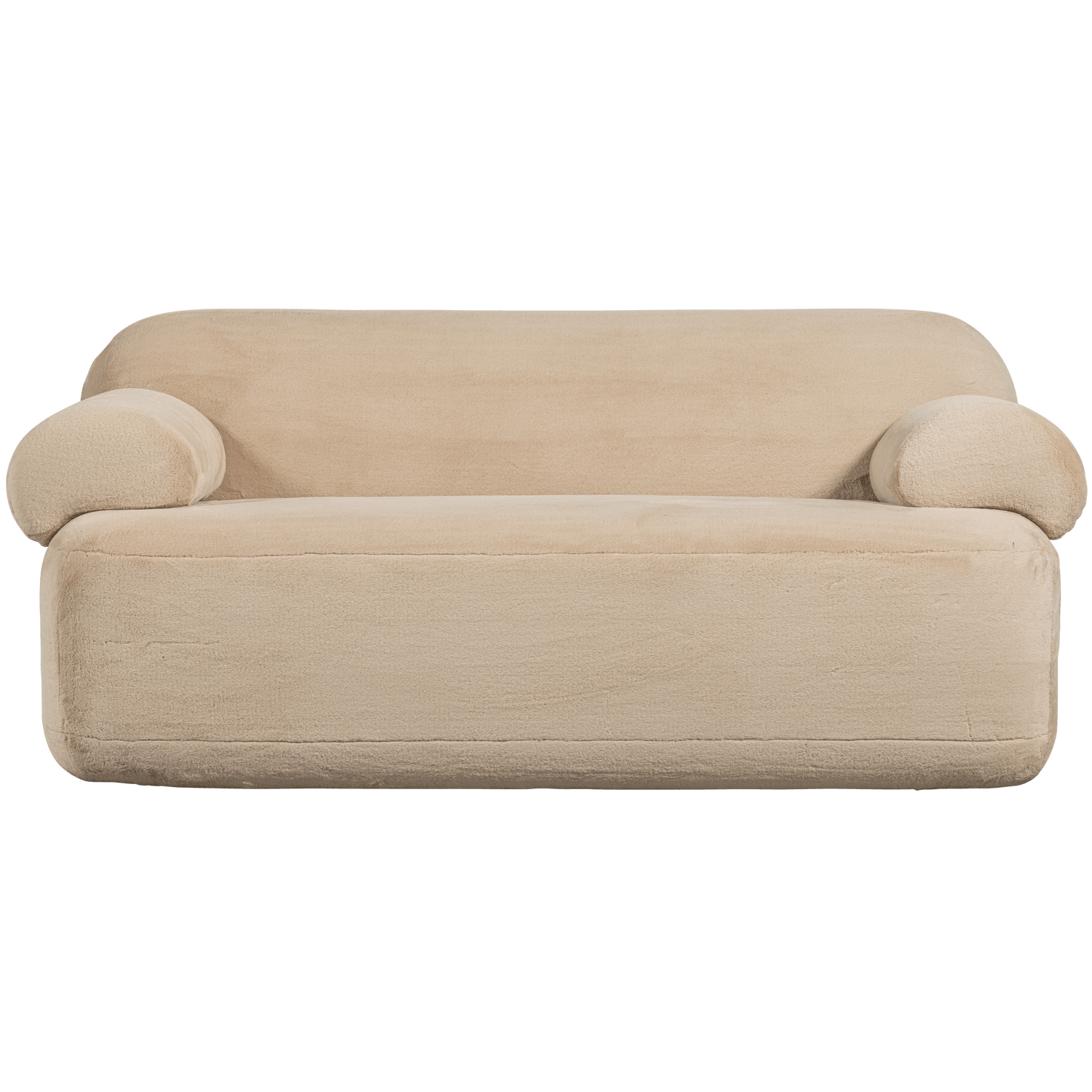 JOLIE 2-SEATER SOFA FAKE FUR NATURAL - PARIS14A.RO