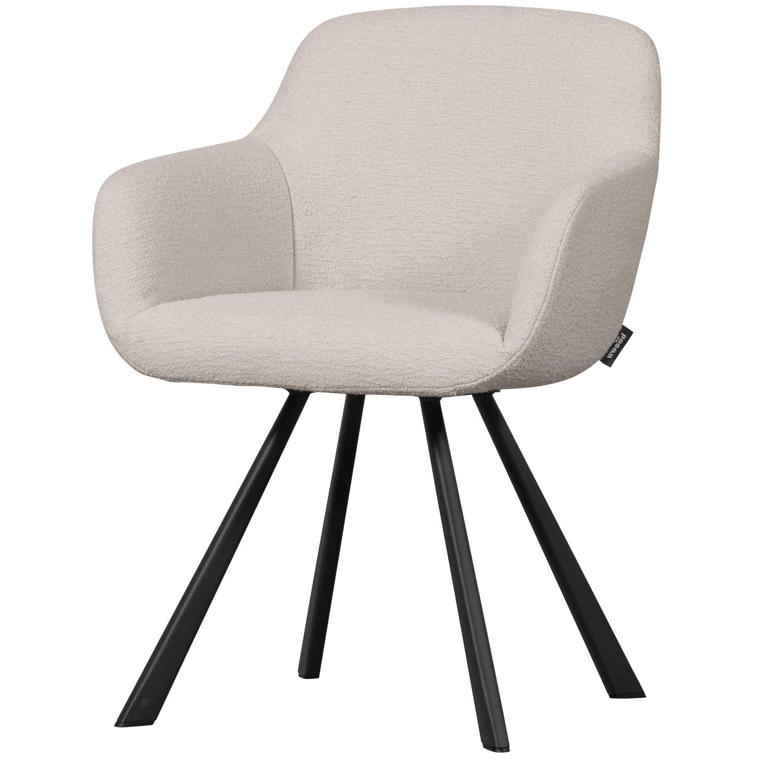 JUNO DINING CHAIR BOUCLÉ NATURAL - PARIS14A.RO