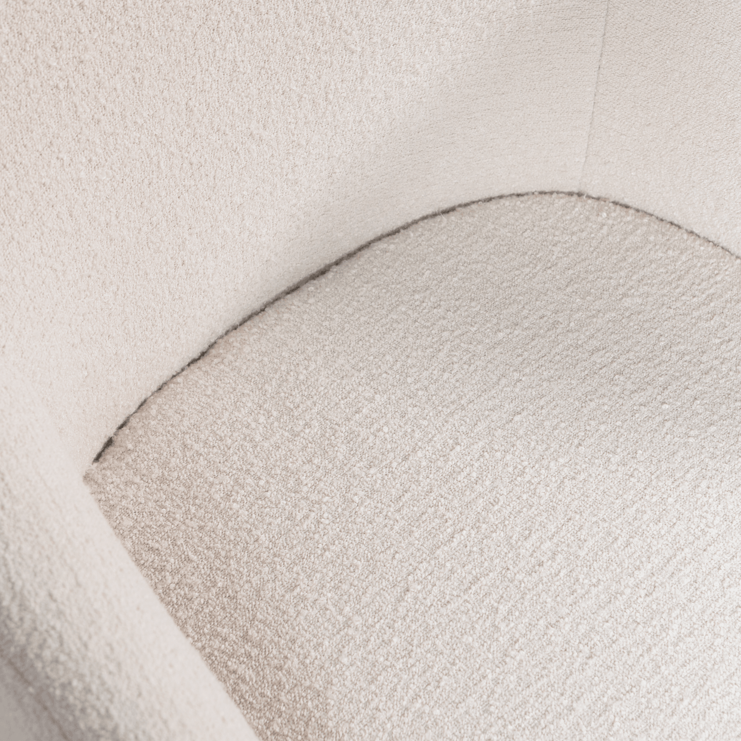 JUNO DINING CHAIR BOUCLÉ NATURAL - PARIS14A.RO