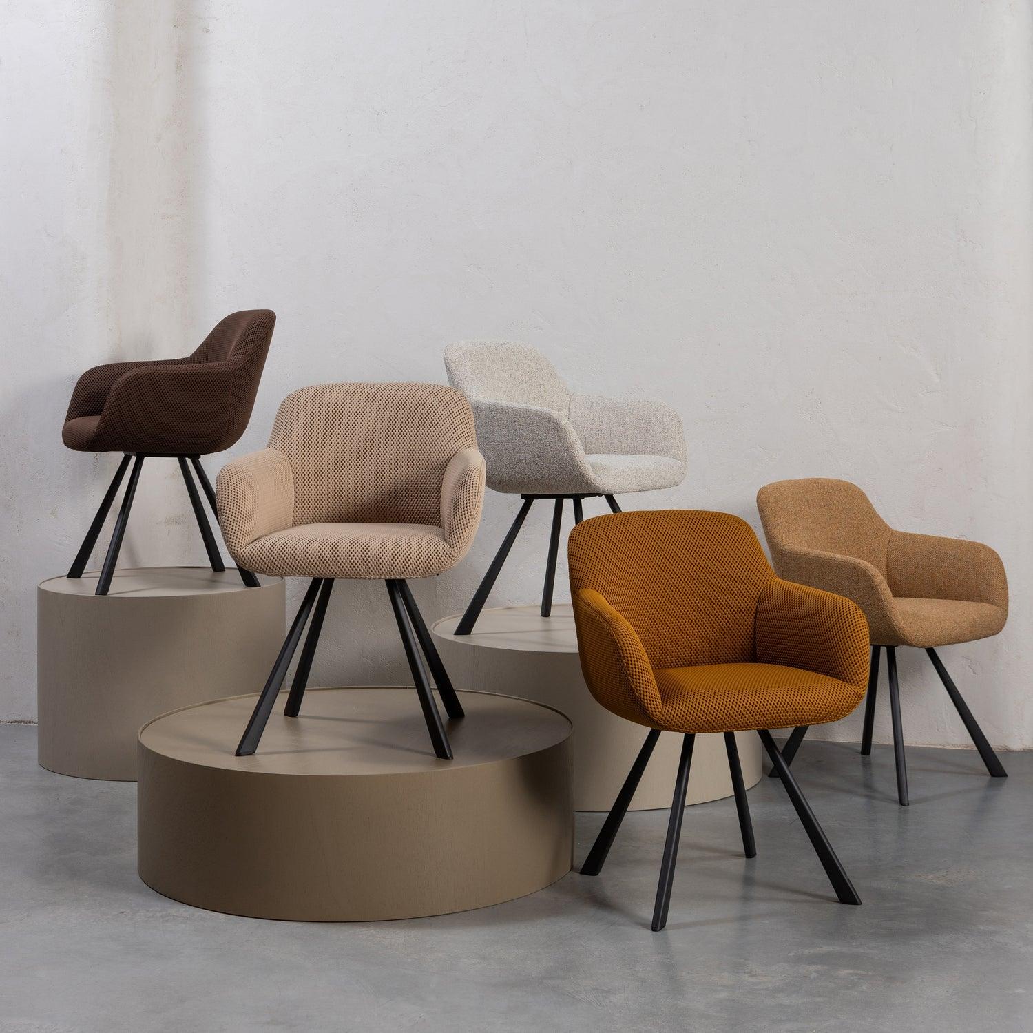 JUNO DINING CHAIR MESH NATURAL - PARIS14A.RO