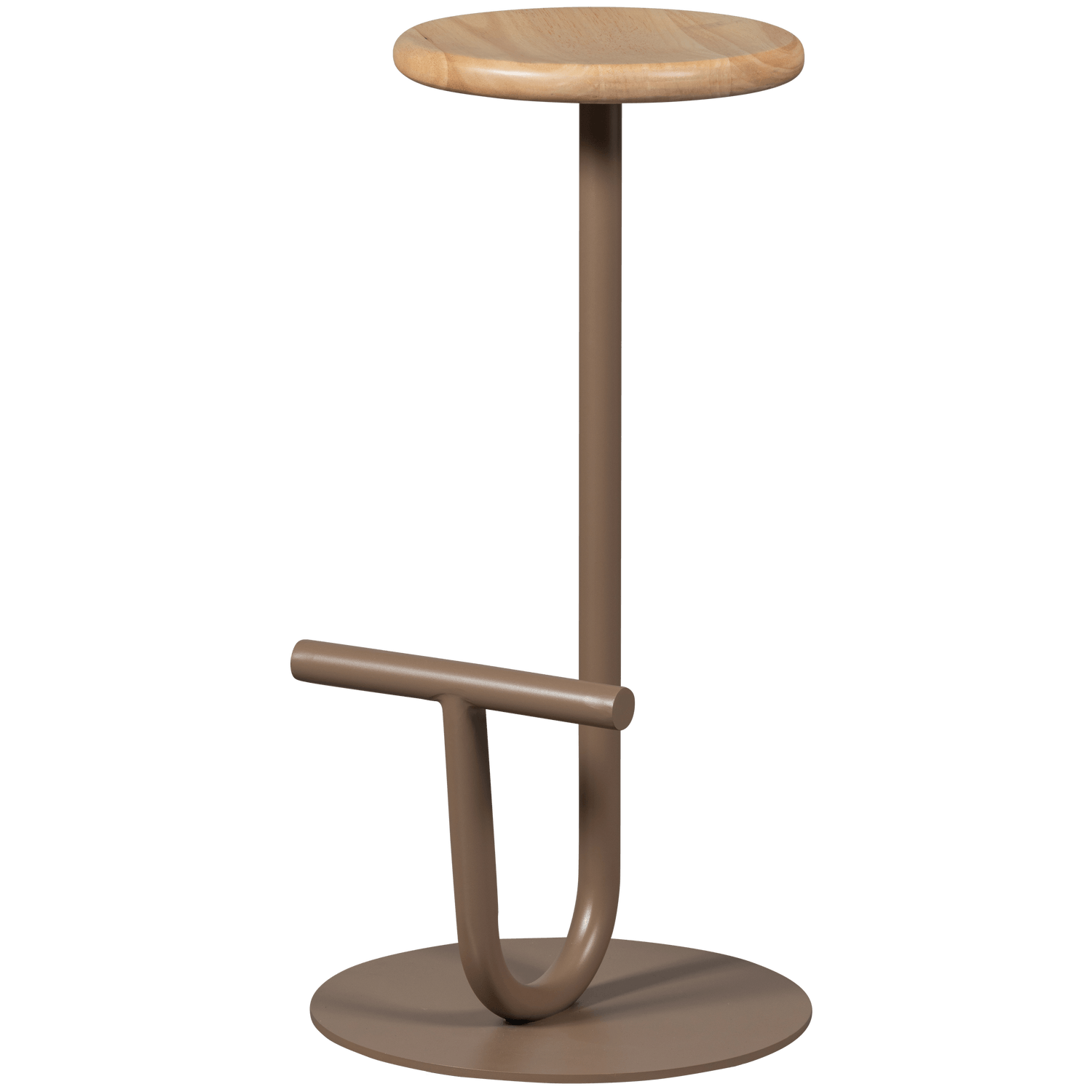 KIMO BAR STOOL METAL/WOOD COPPER - PARIS14A.RO