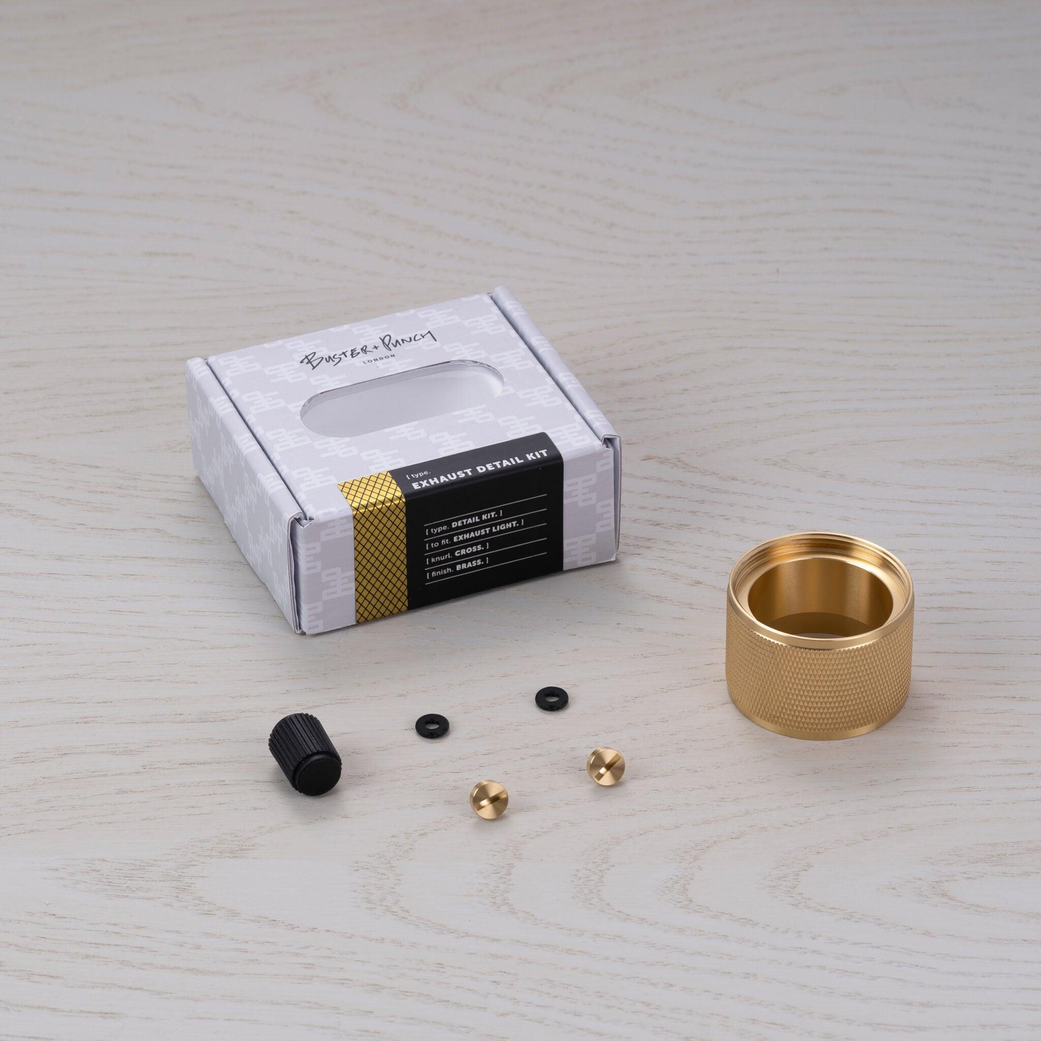 Kit detalii metalice pentru reflectorul Exhaust CROSS - Buster & Punch - PARIS14A.RO
