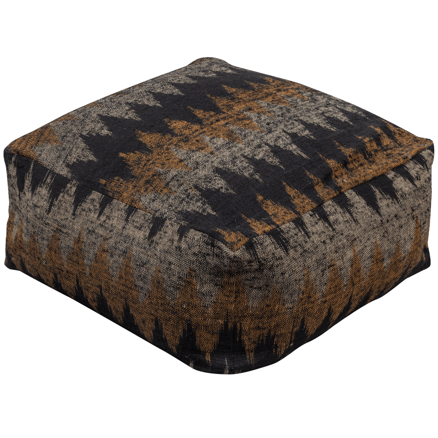 KRAS POUF BLACK/NATURAL 60x60x25CM - PARIS14A.RO