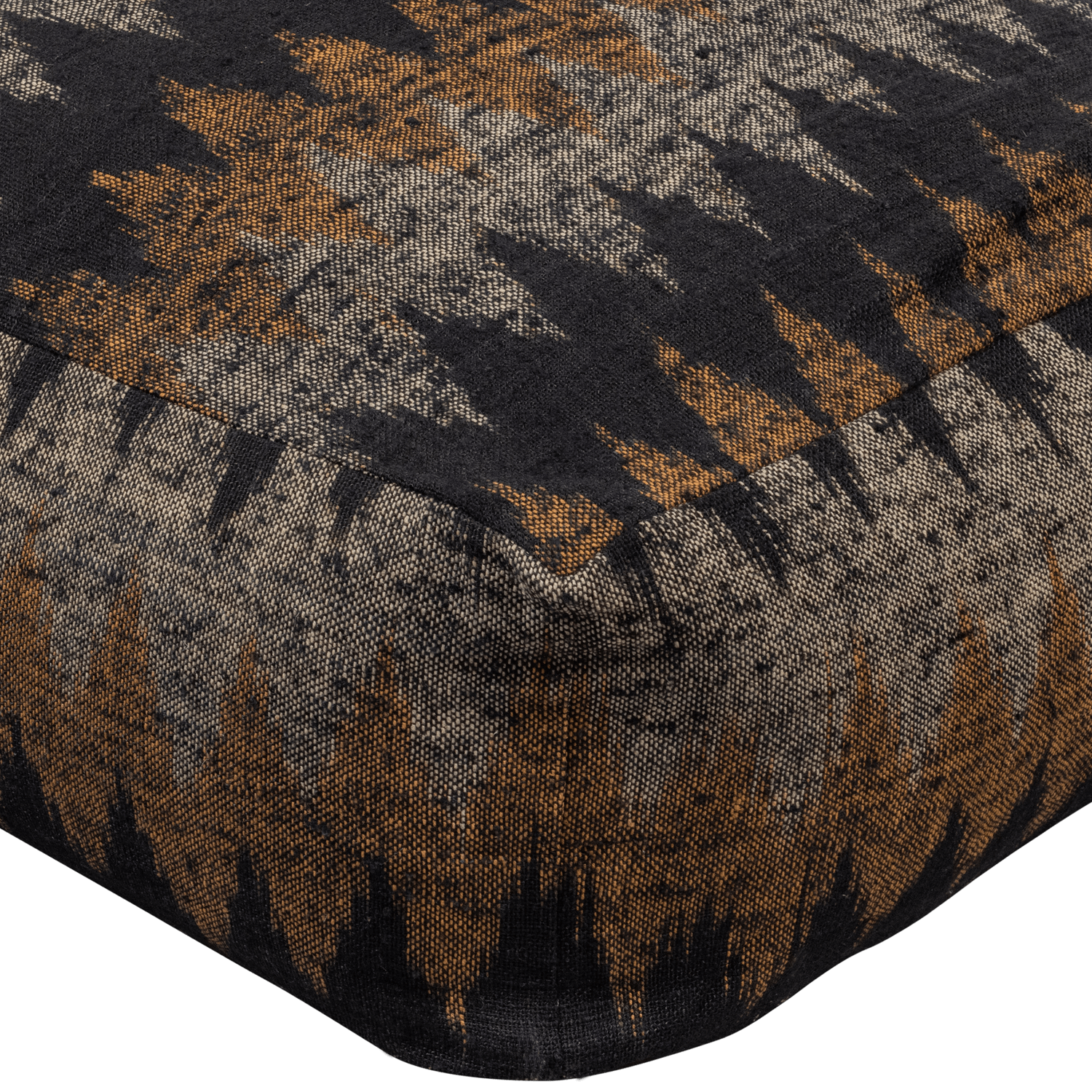 KRAS POUF BLACK/NATURAL 60x60x25CM - PARIS14A.RO