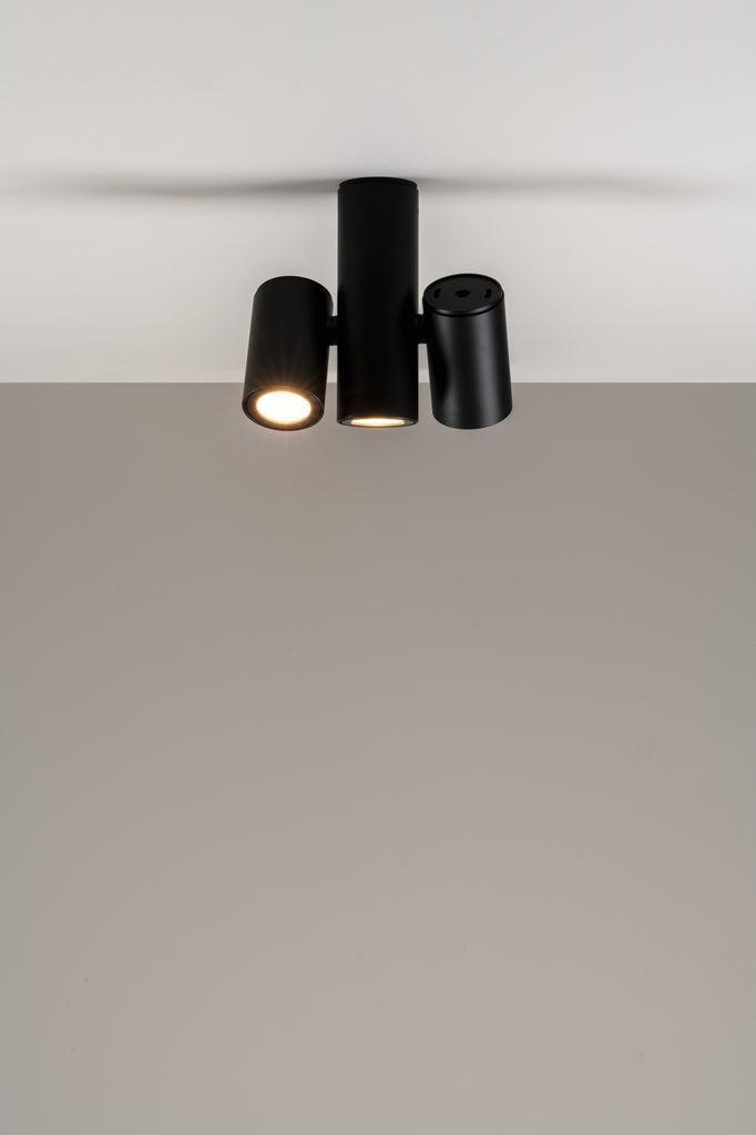 Lampa de tavan Kronn, 3 x GU10, negru texturat - PARIS14A.RO