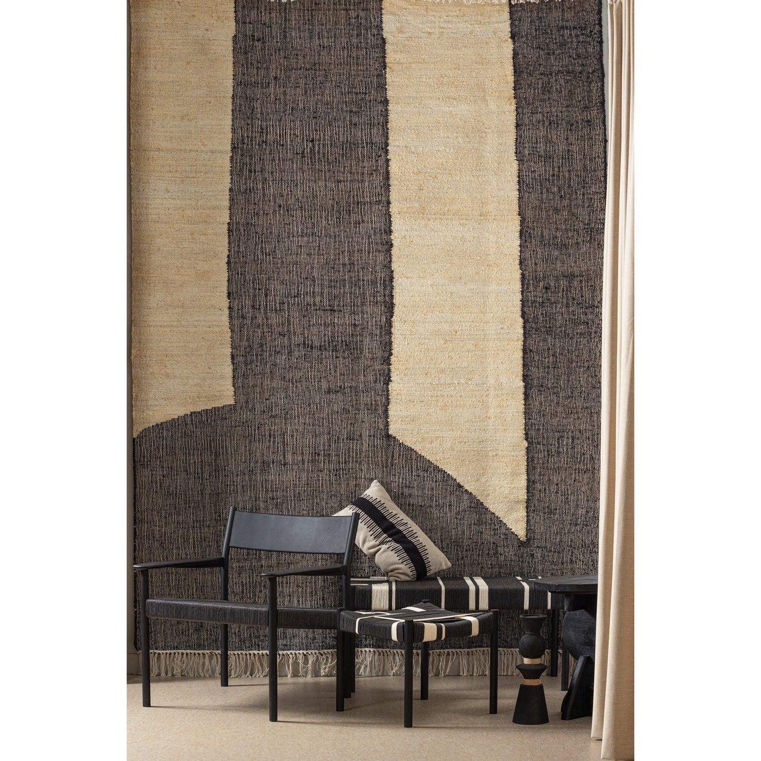 LAEL ARMCHAIR MANGO WOOD/CORD BLACK - PARIS14A.RO