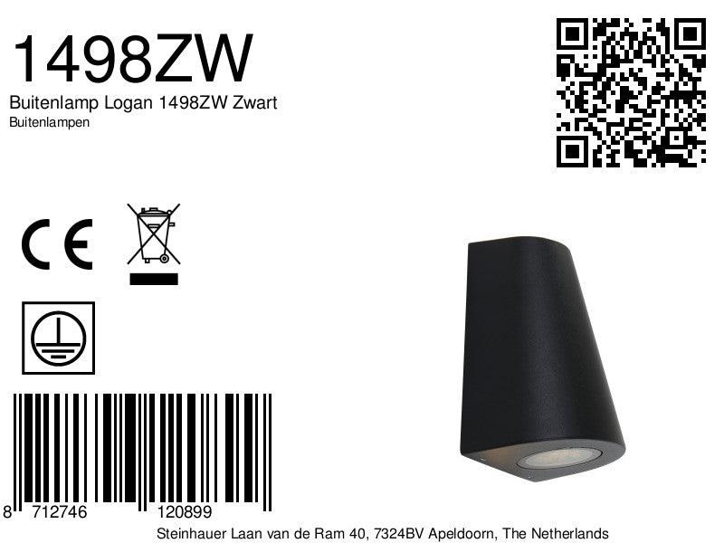 Lampă de exterior Logan 1498ZW Negru - PARIS14A.RO