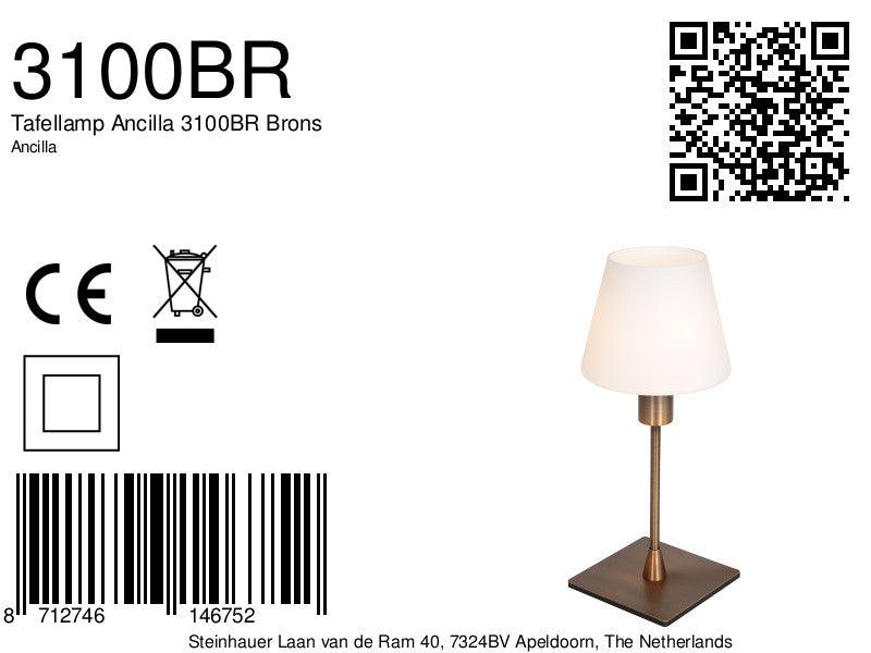 Lampă de masă Ancilla 3100BR Bronz - PARIS14A.RO