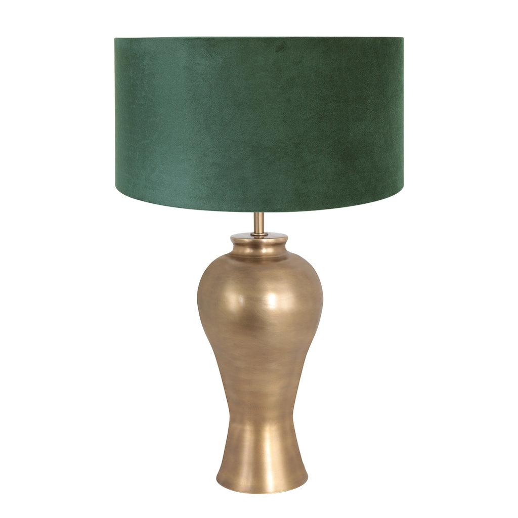 Lampă de masă Brass 3308BR+K1068VS Bronz-Velvet Verde - PARIS14A.RO