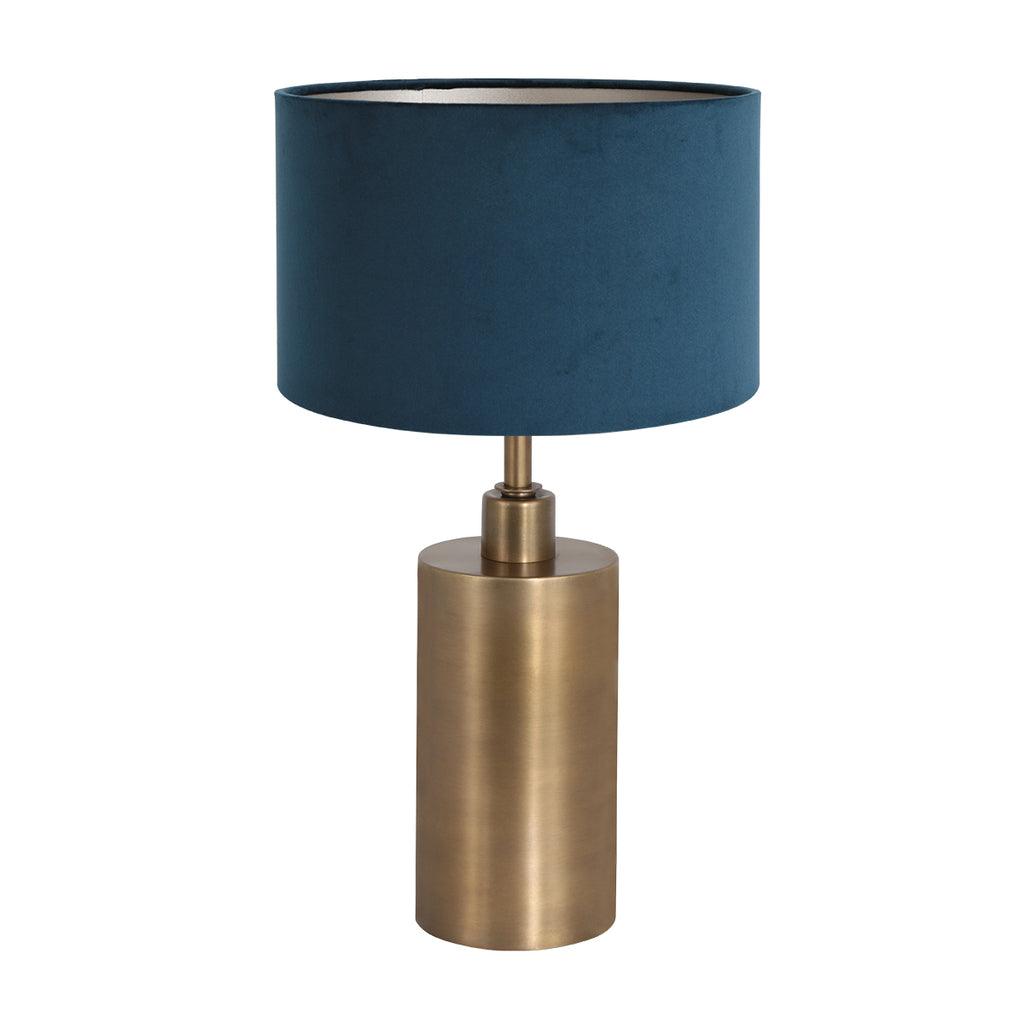 Lampă de masă Brass 3309BR+K7396ZS Bronz-Velvet Albastru - PARIS14A.RO