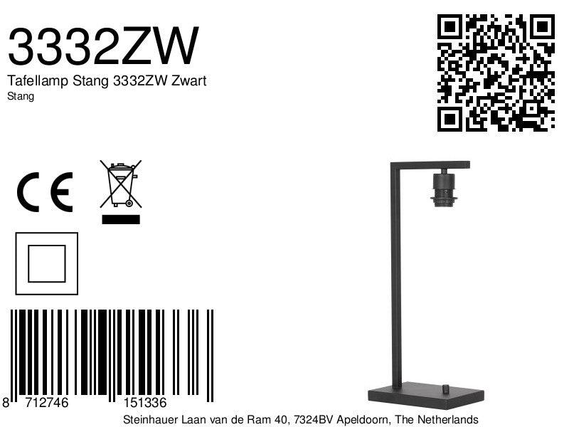 Lampă de masă Stang 3332ZW Negru - PARIS14A.RO