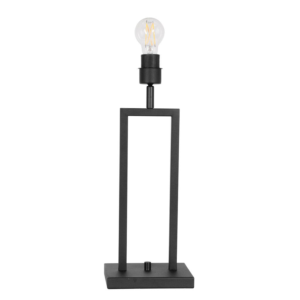 Lampă de masă Stang 7194ZW Negru + Abajur Negru din Lână - PARIS14A.RO