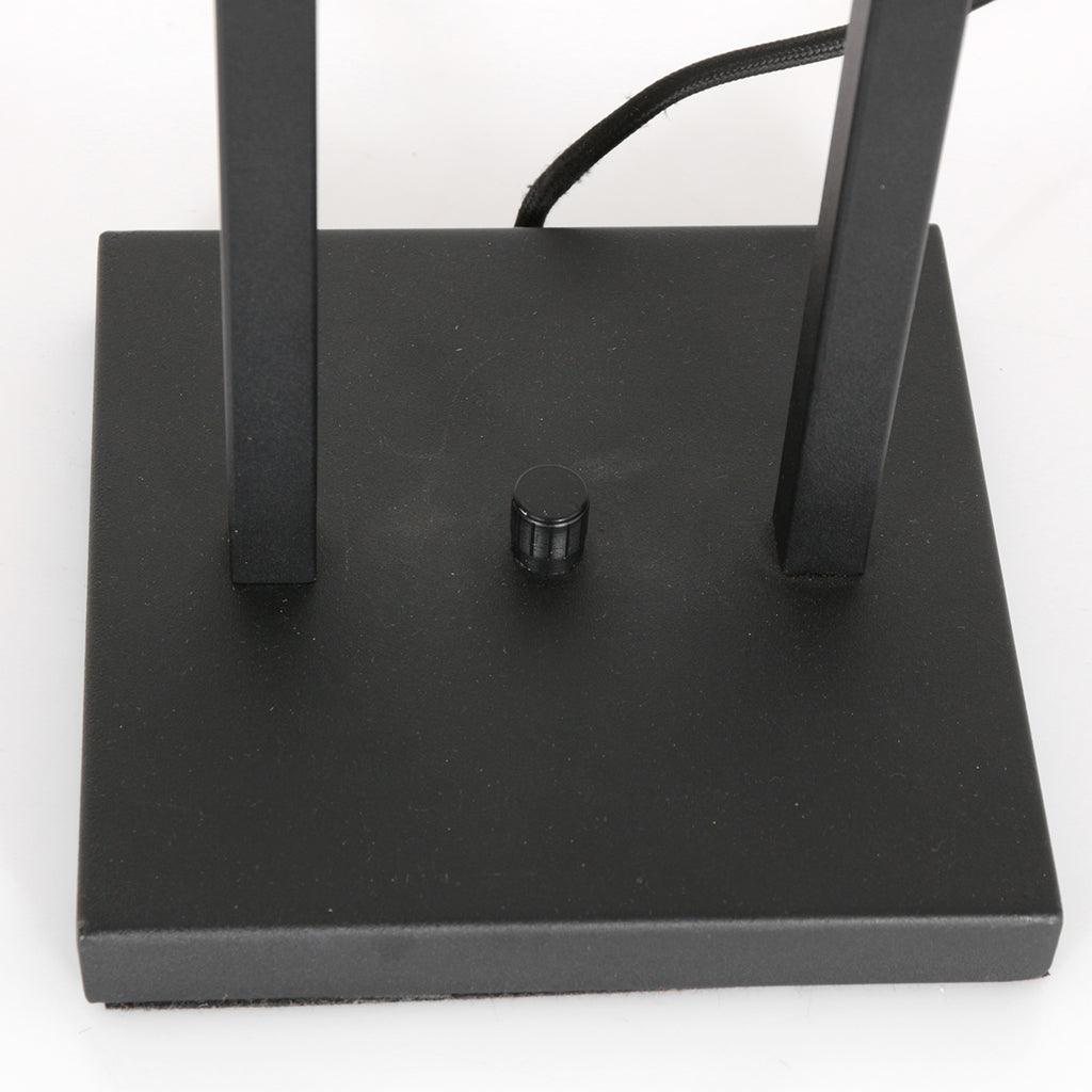 Lampă de masă Stang 7194ZW Negru + Abajur Negru din Lână - PARIS14A.RO