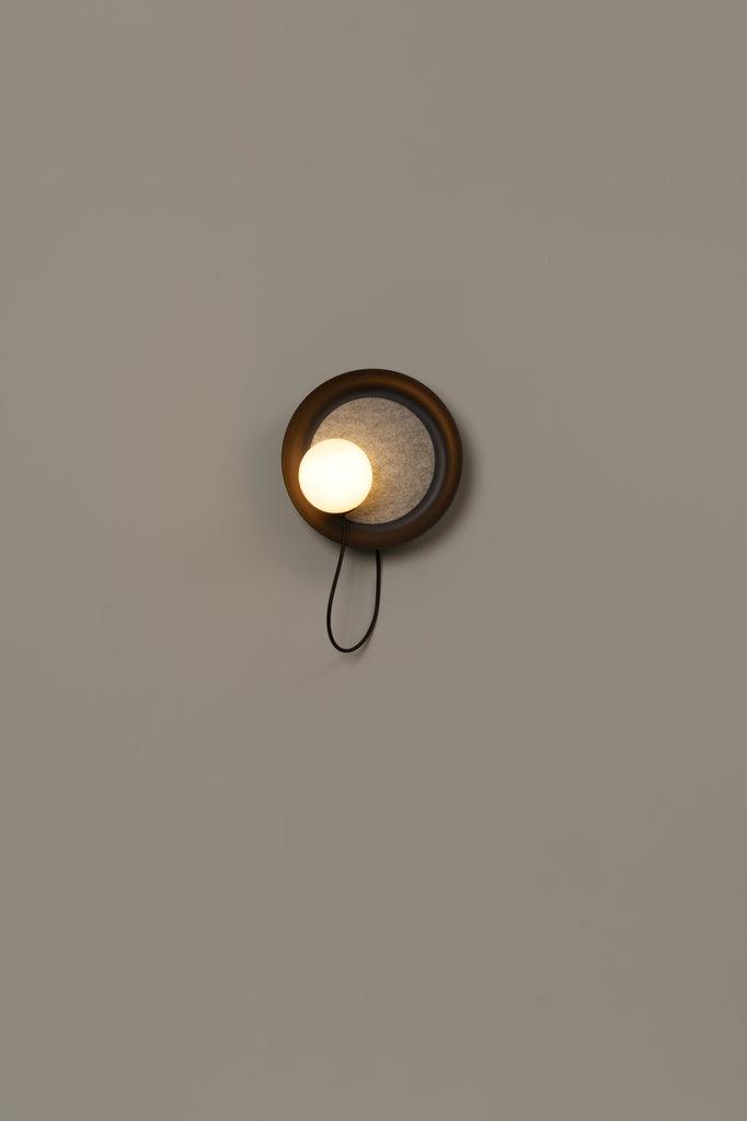 Lampă de perete cu fir @ 24 cm G9 gri antracit texturat - PARIS14A.RO