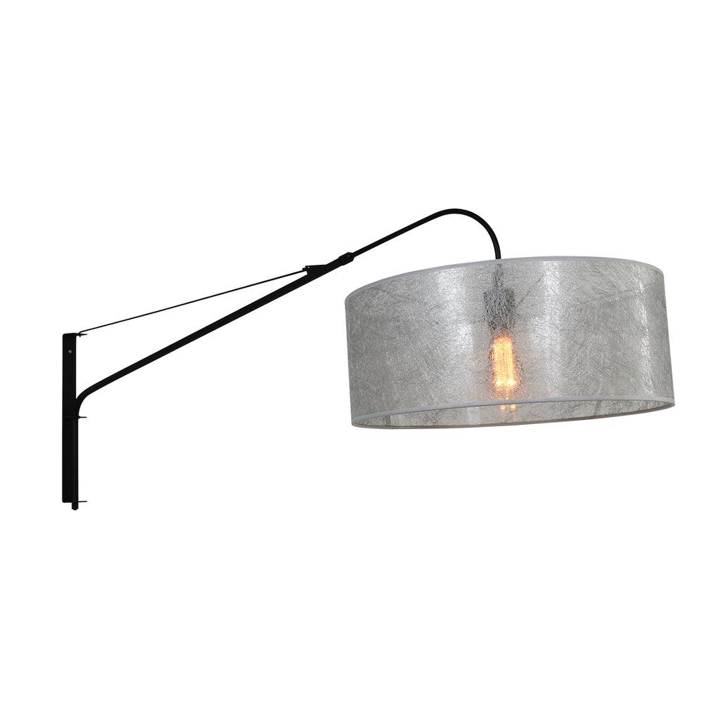 Lampă de perete Elegantă și Eleganta 2574ZW+K1066PS Negru-Sizoflor Argintiu - PARIS14A.RO