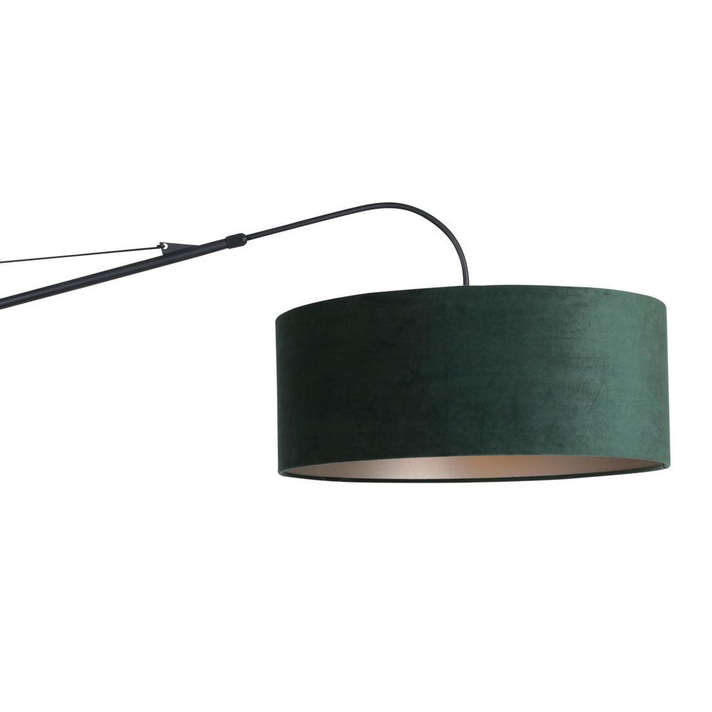 Lampă de perete Elegantă și Eleganta 2574ZW+K1066VS Negru-Velvet Verde - PARIS14A.RO