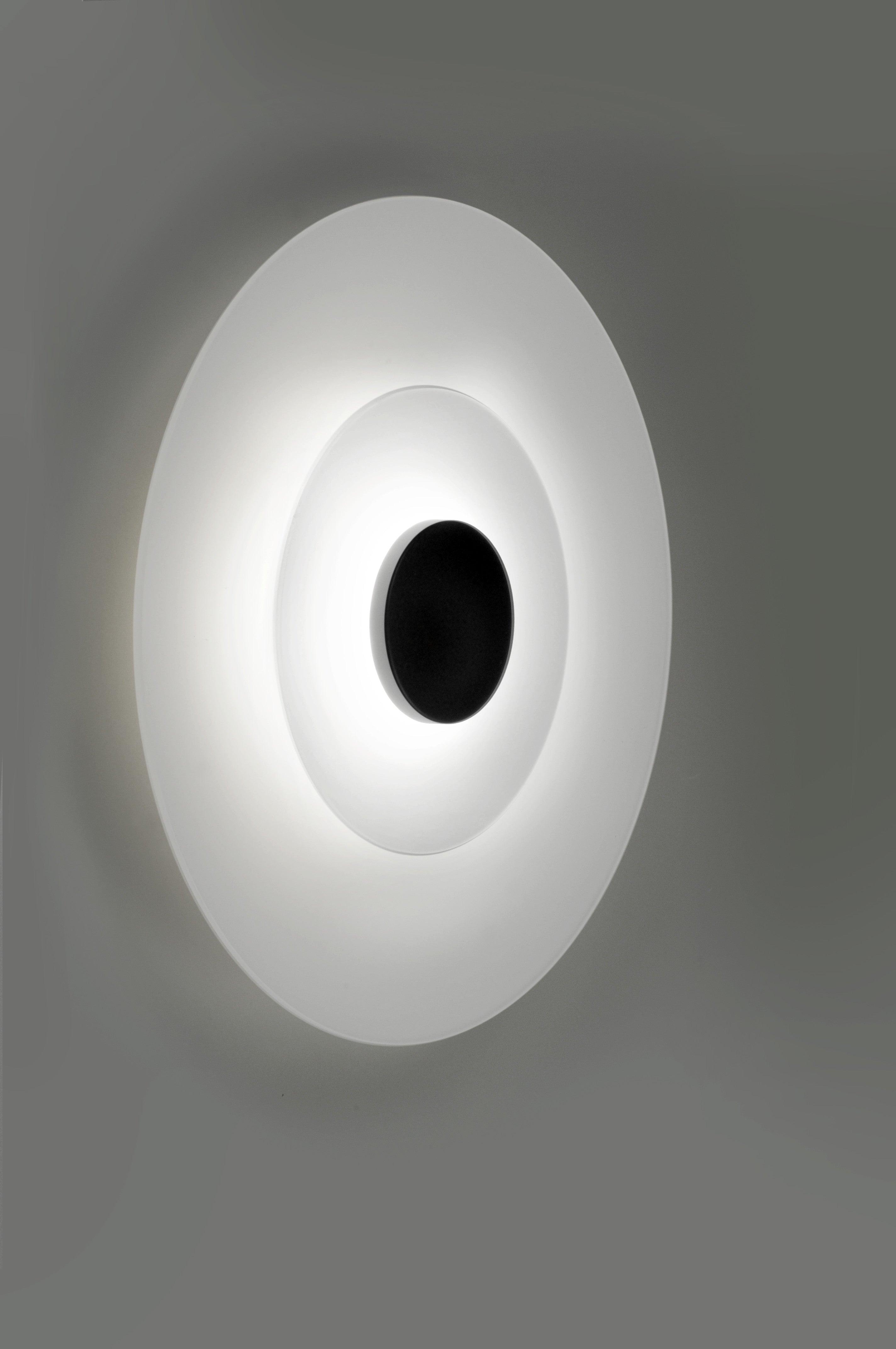 Lampa de perete Halos @ 36 cm Led DOB, negru texturat - PARIS14A.RO