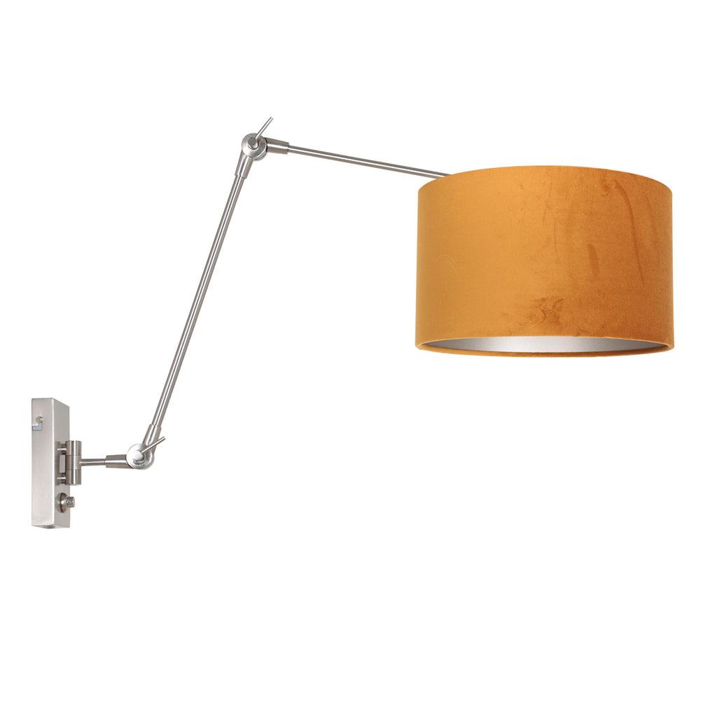 Lampă de perete Prestige Chic 7396ST+K7396KS, oțel-velur auriu. - PARIS14A.RO