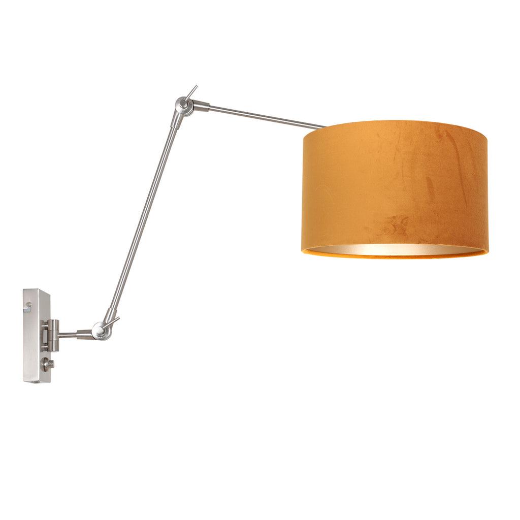 Lampă de perete Prestige Chic 7396ST+K7396KS, oțel-velur auriu. - PARIS14A.RO