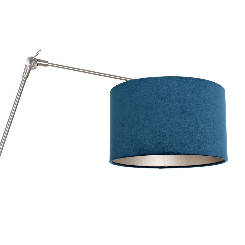 Lampă de perete Prestige Chic 7396ST+K7396ZS Oțel-Velur Albastru - PARIS14A.RO