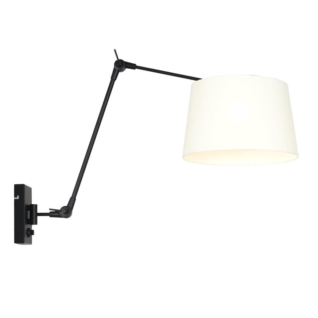 Lampă de perete Prestige Chic 7396ZW+K1007QS Negru-Alb în Lână - PARIS14A.RO