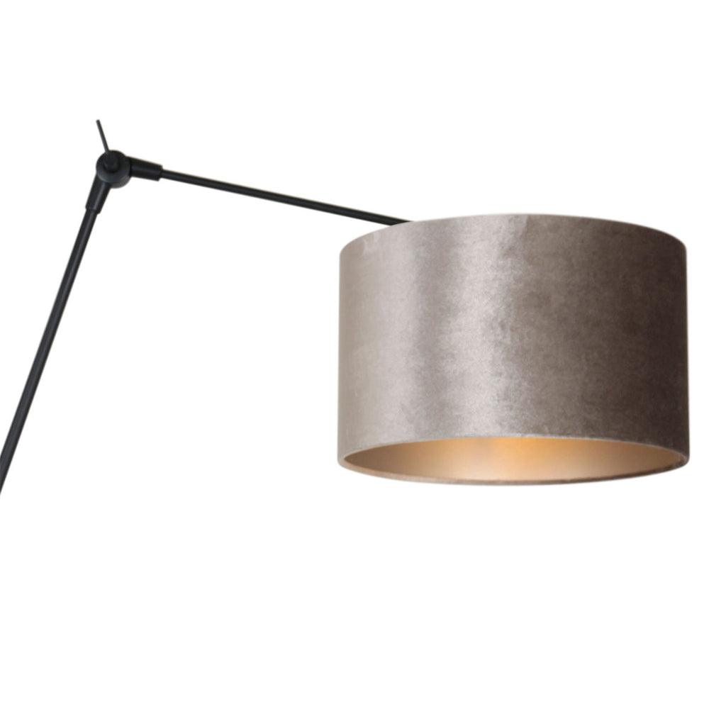 Lampă de perete Prestige Chic 7396ZW+K7396GS Negru-Velvet Argintiu - PARIS14A.RO