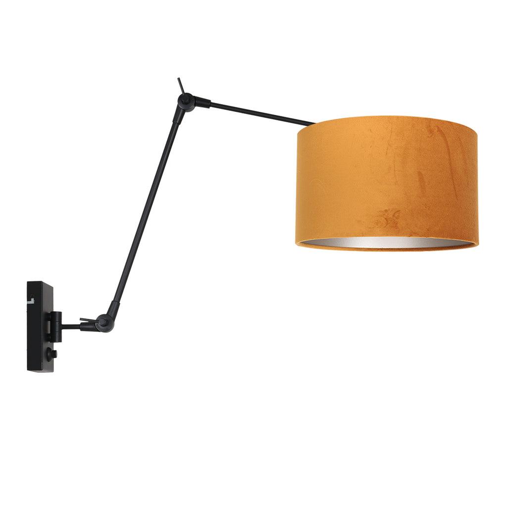 Lampă de perete Prestige Chic 7396ZW+K7396KS Negru-Velvet Auriu - PARIS14A.RO