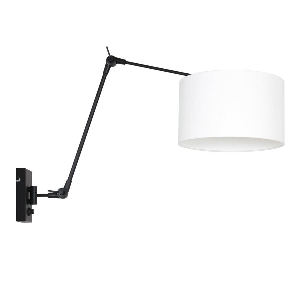 Lampă de perete Prestige Chic 7396ZW+K7396QS Negru-Alb în Lână - PARIS14A.RO