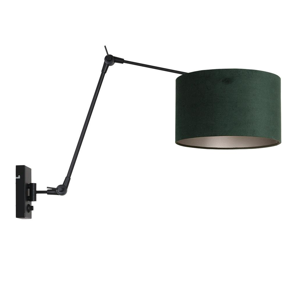 Lampă de perete Prestige Chic 7396ZW+K7396VS Negru-Verde Catifea - PARIS14A.RO