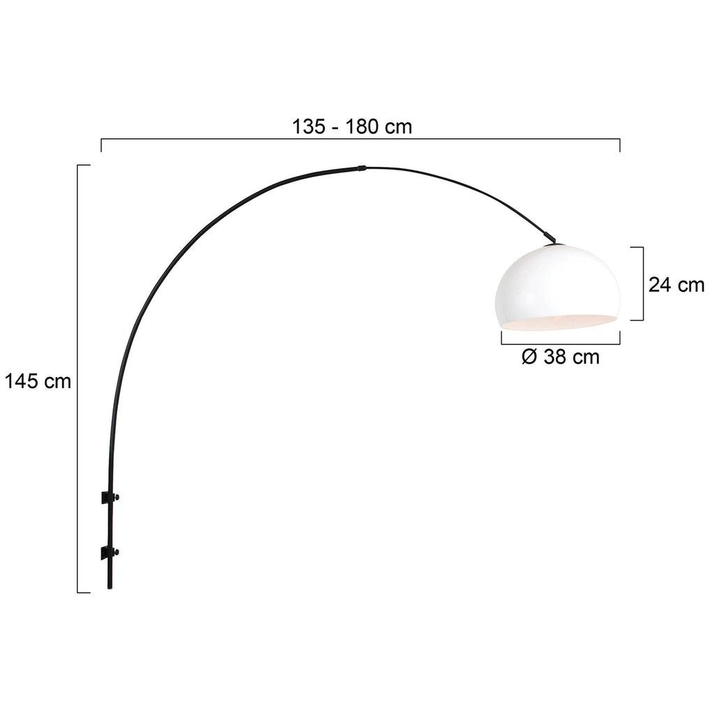 Lampă de perete Sparkled Light 1481ZW+K10610S Negru-Alb Plastic - PARIS14A.RO