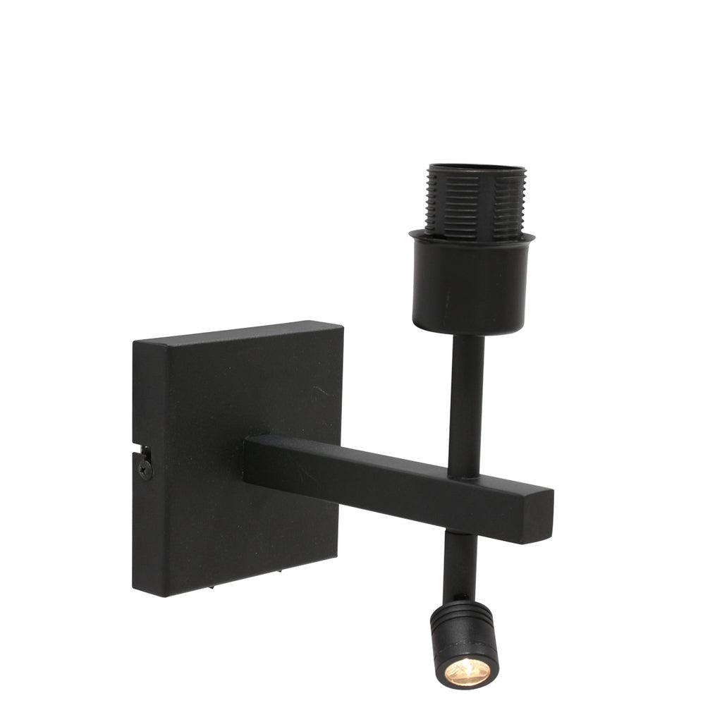 Lampă de perete Stang 8207ZW Negru + Abajur Catifea Auriu - PARIS14A.RO