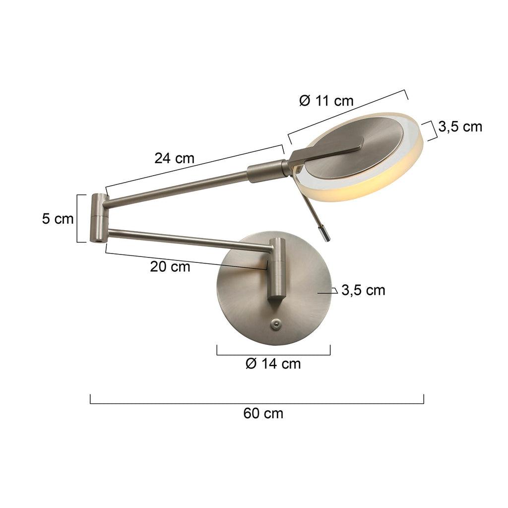 Lampă de perete Turound 2733ST din oțel - PARIS14A.RO