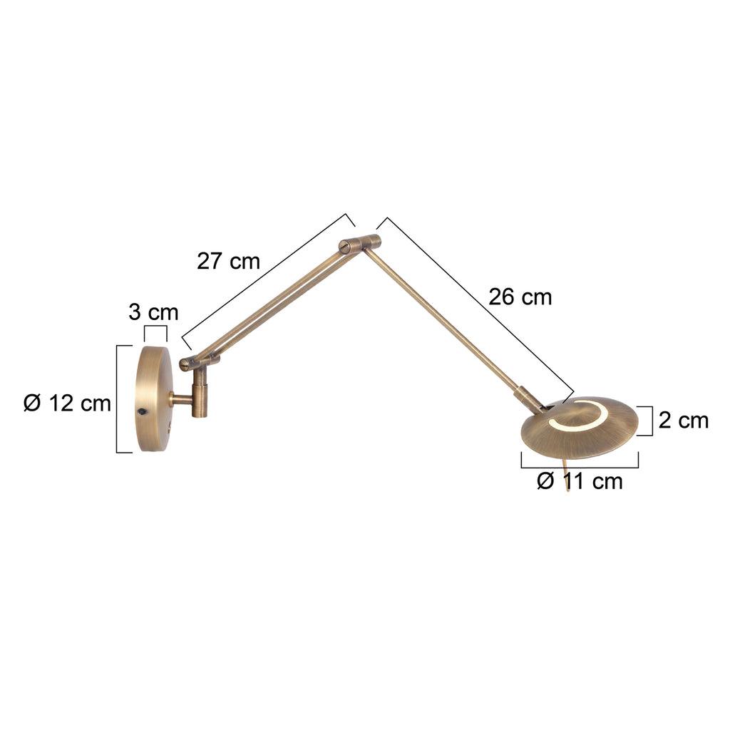 Lampă de perete Zodiac 2110BR Bronz - PARIS14A.RO