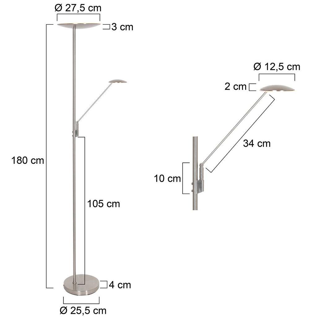 Lampă de podea de culoare oțelie Daphne 3392ST - PARIS14A.RO