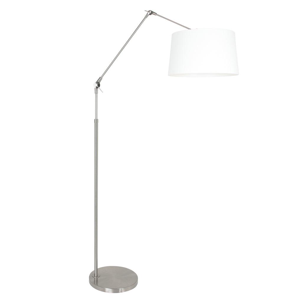 Lampă de podea Prestige Chic 7395ST+K1001QS Oțel-Alb Lână - PARIS14A.RO