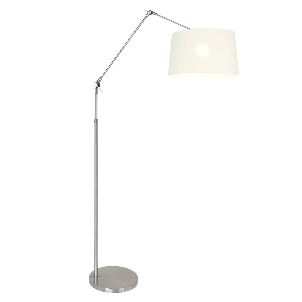 Lampă de podea Prestige Chic 7395ST+K1001QS Oțel-Alb Lână - PARIS14A.RO