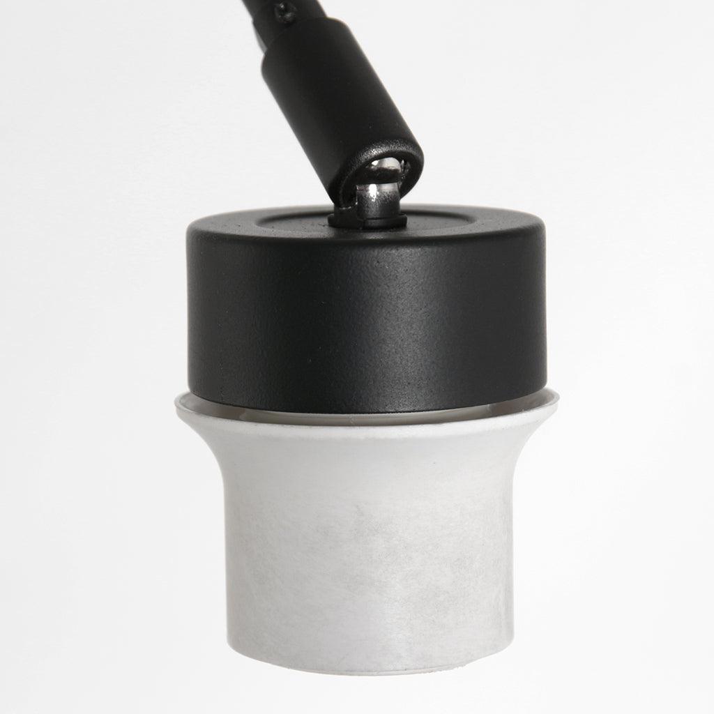 Lampă de podea Prestige Chic 7395ZW+K1068GS Negru-Alb în Lână - PARIS14A.RO