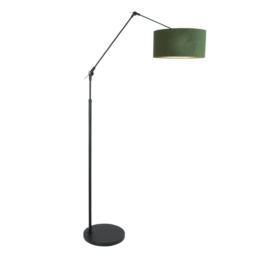 Lampă de podea Prestige Chic 7395ZW+K1068VS Negru-Velvet Verde - PARIS14A.RO