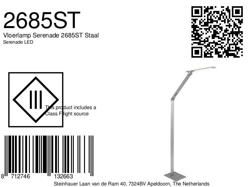 Lampă de podea Serenade 2685ST din oțel - PARIS14A.RO