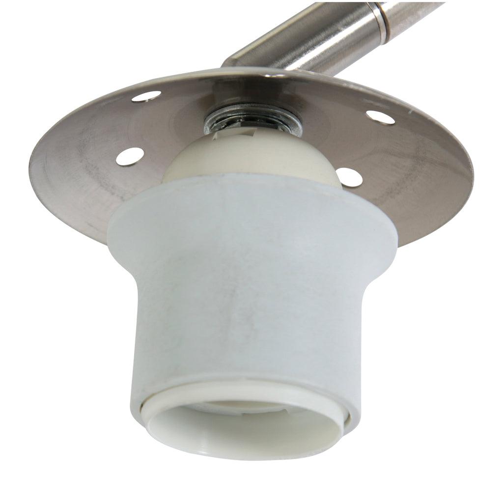 Lampă de podea Sparkled Light 7268ST+K1001QS Oțel-Alb Lână - PARIS14A.RO