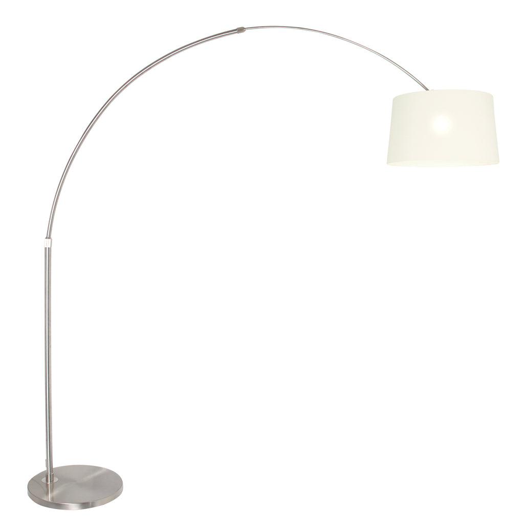 Lampă de podea Sparkled Light 7268ST+K1001QS Oțel-Alb Lână - PARIS14A.RO