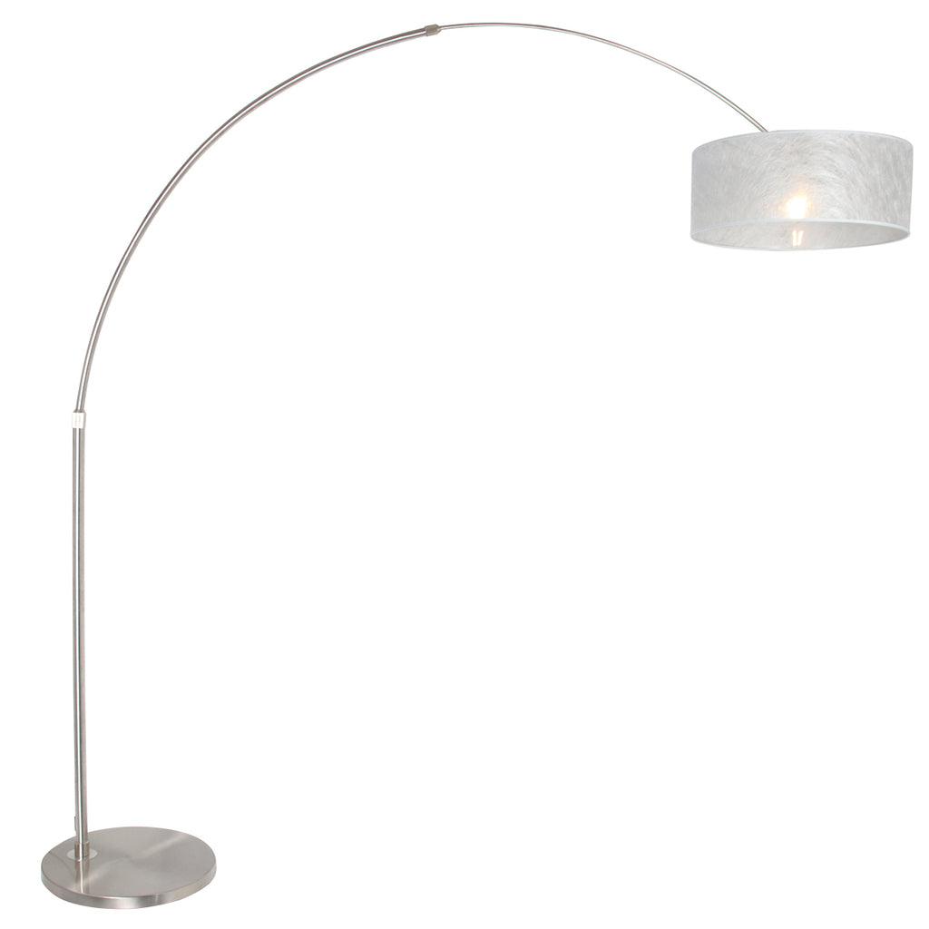 Lampă de podea Sparkled Light 7268ST+K1066PS, din oțel și cu finisaj argintiu Sizoflor. - PARIS14A.RO