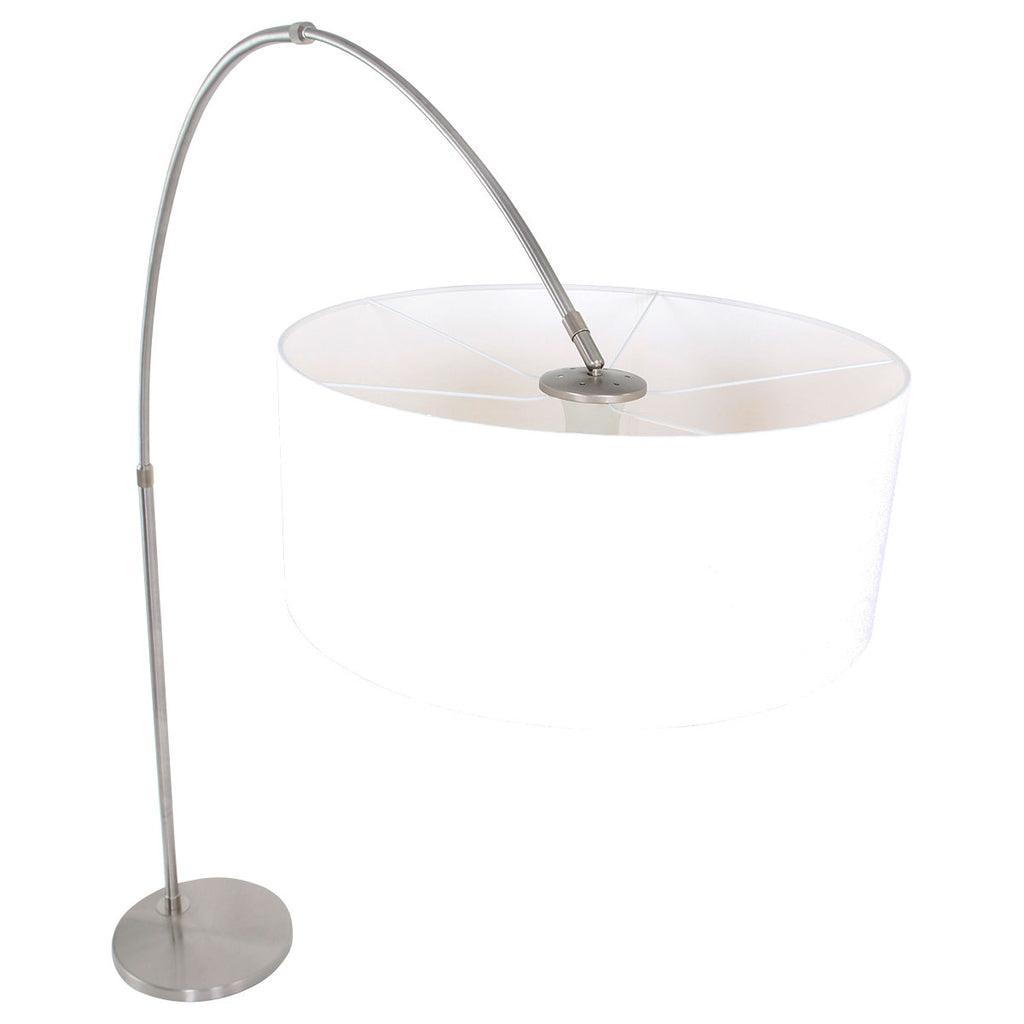 Lampă de podea Sparkled Light 7268ST+K1066QS Oțel-Alb Lână - PARIS14A.RO