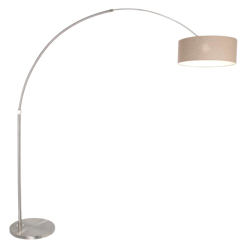 Lampă de podea Sparkled Light 7268ST+K1066RS Oțel+Gri Linnen - PARIS14A.RO