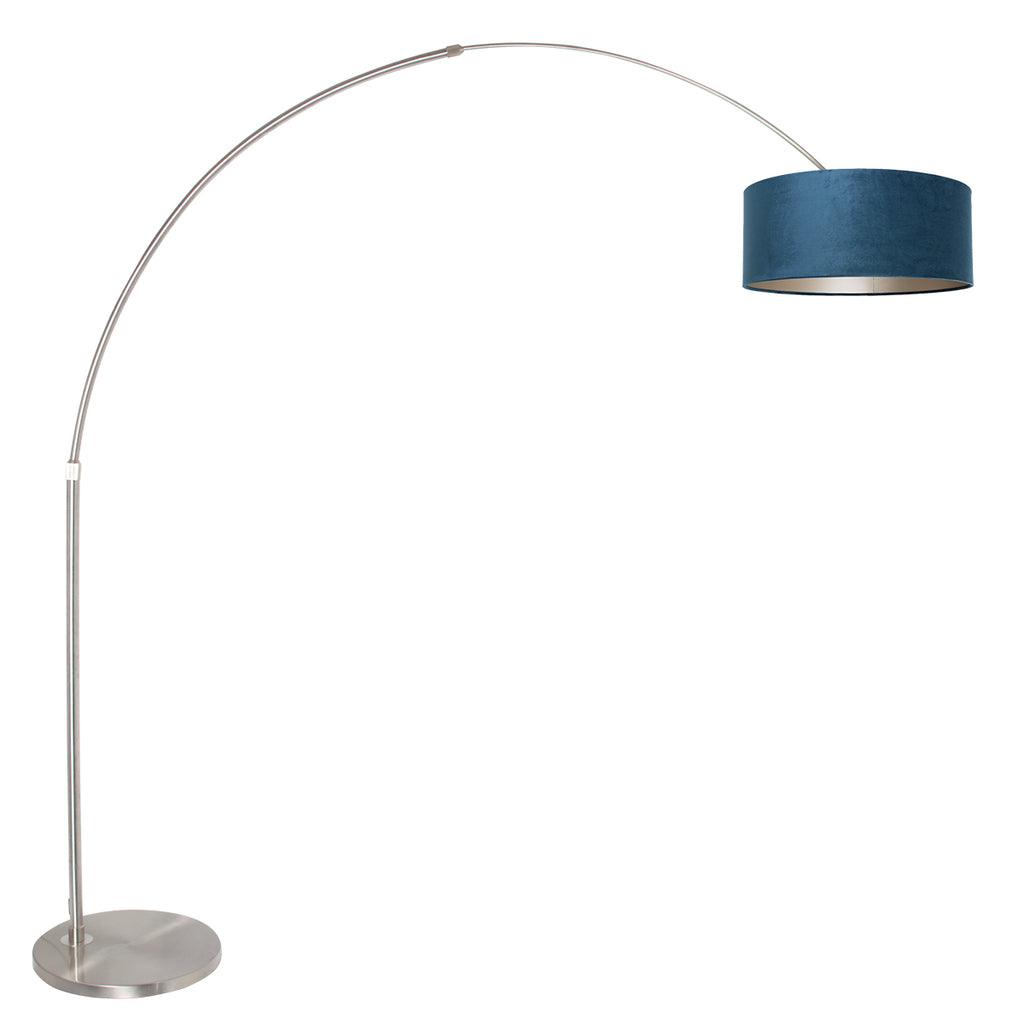 Lampă de podea Sparkled Light 7268ST+K1066ZS Oțel-Velur Albastru - PARIS14A.RO