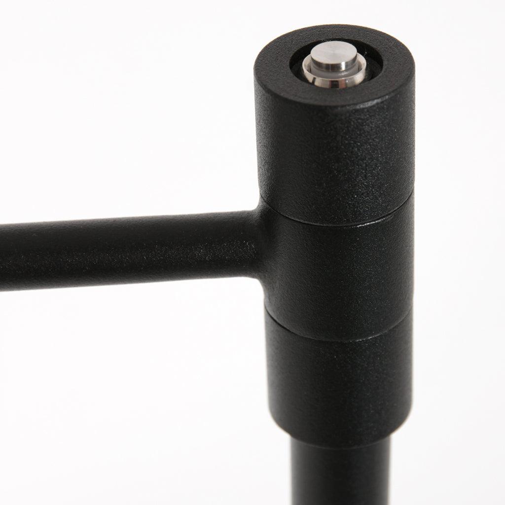 Lampă de podea Stang 7192ZW Negru + Abajur Velur Albastru - PARIS14A.RO