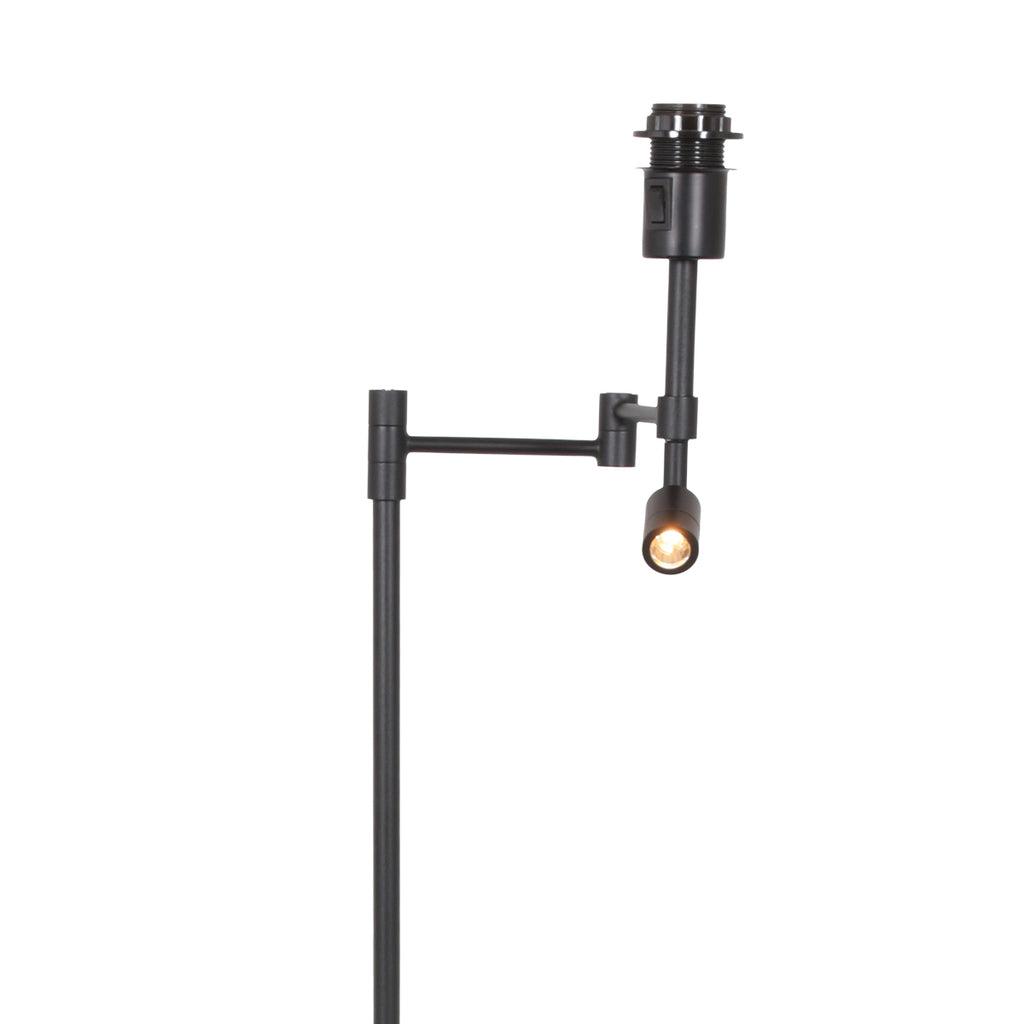 Lampă de podea Stang 7192ZW Negru + Abajur Velur Albastru - PARIS14A.RO