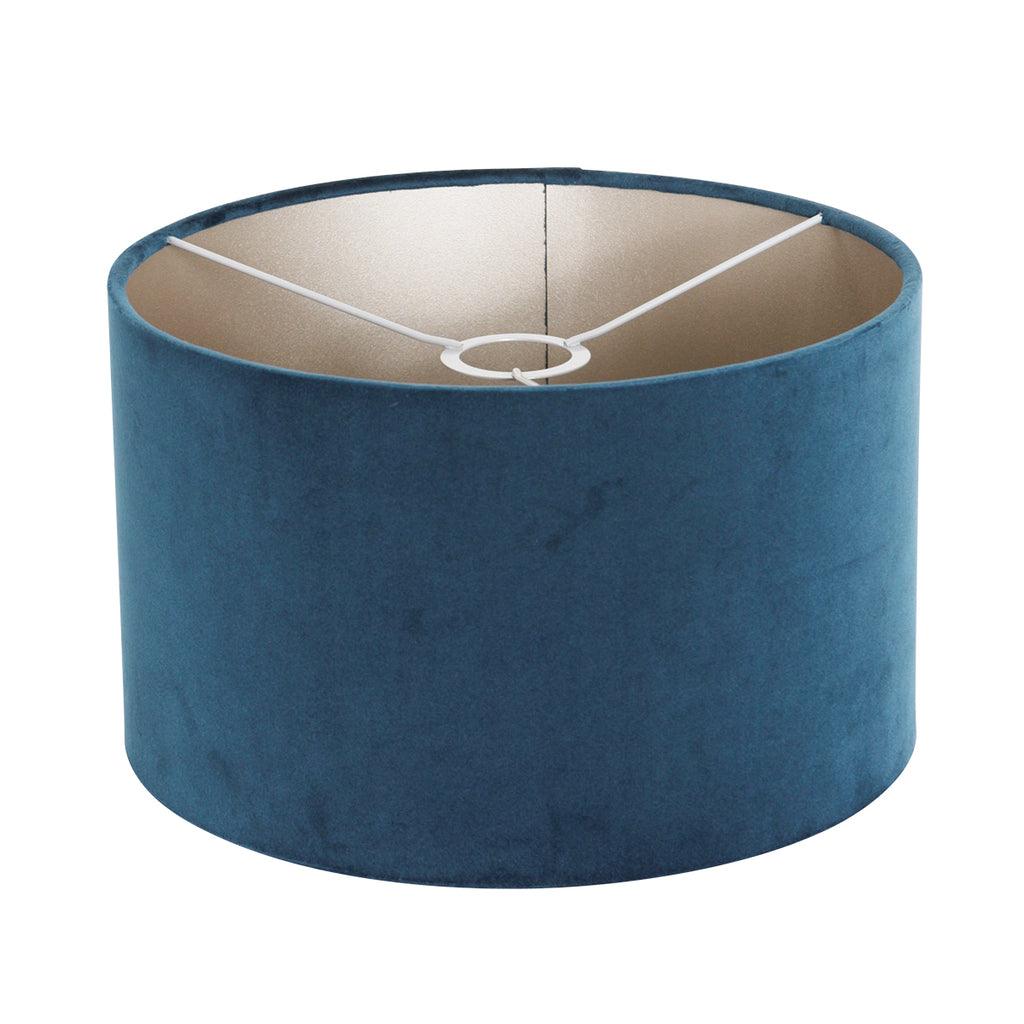 Lampă de podea Stang 7192ZW Negru + Abajur Velur Albastru - PARIS14A.RO